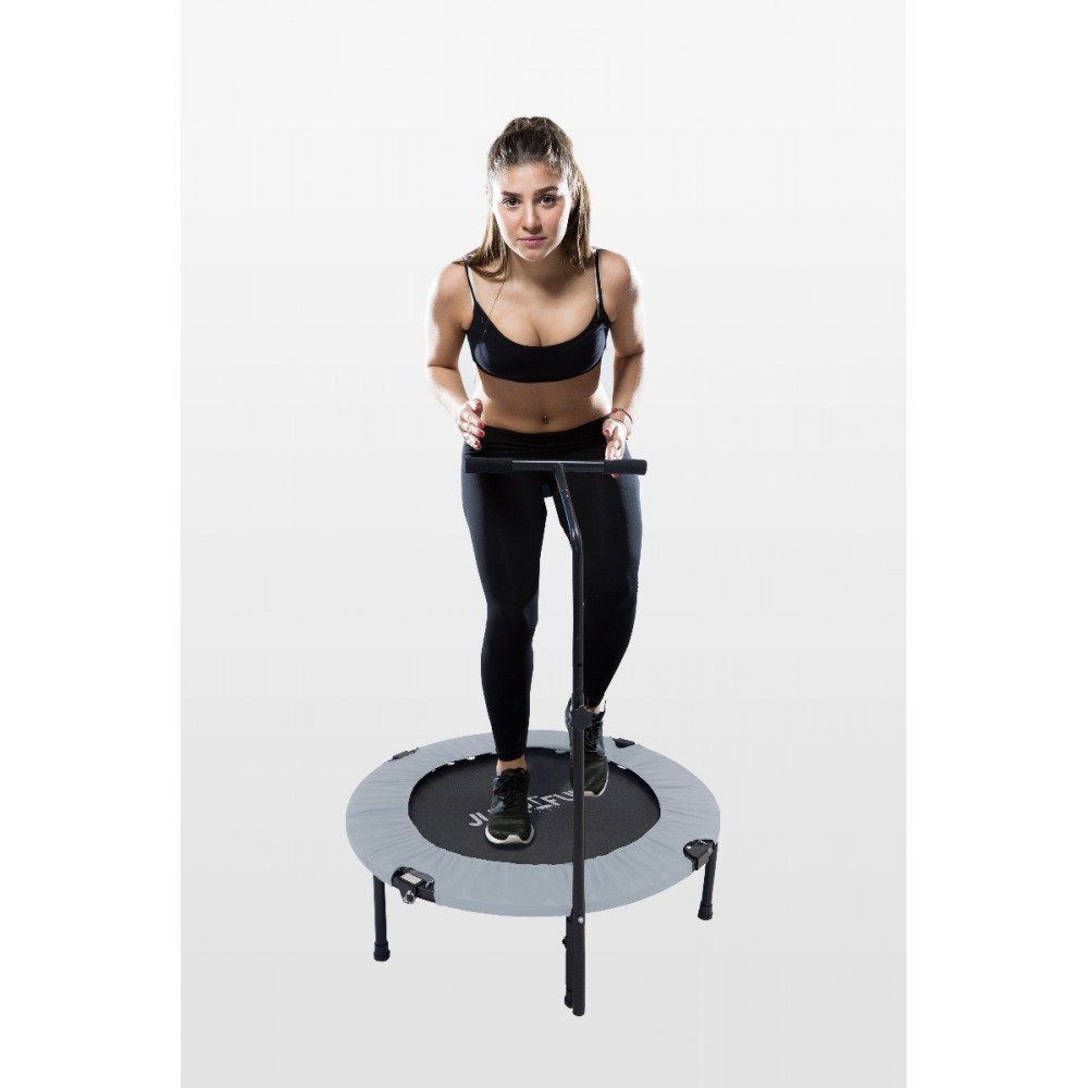 Trampoline fitness pliable 90 cm poignée réglable en hauteur en forme de T