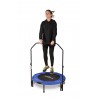 Trampoline fitness pliable 90 cm poignée réglable en hauteur