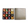 Set de 16 Boules de Billard Américain en résine (57mm) 15 boules multicolores numérotées