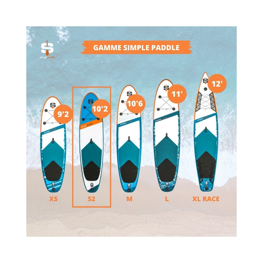 S2 10'2 PACK STAND UP PADDLE