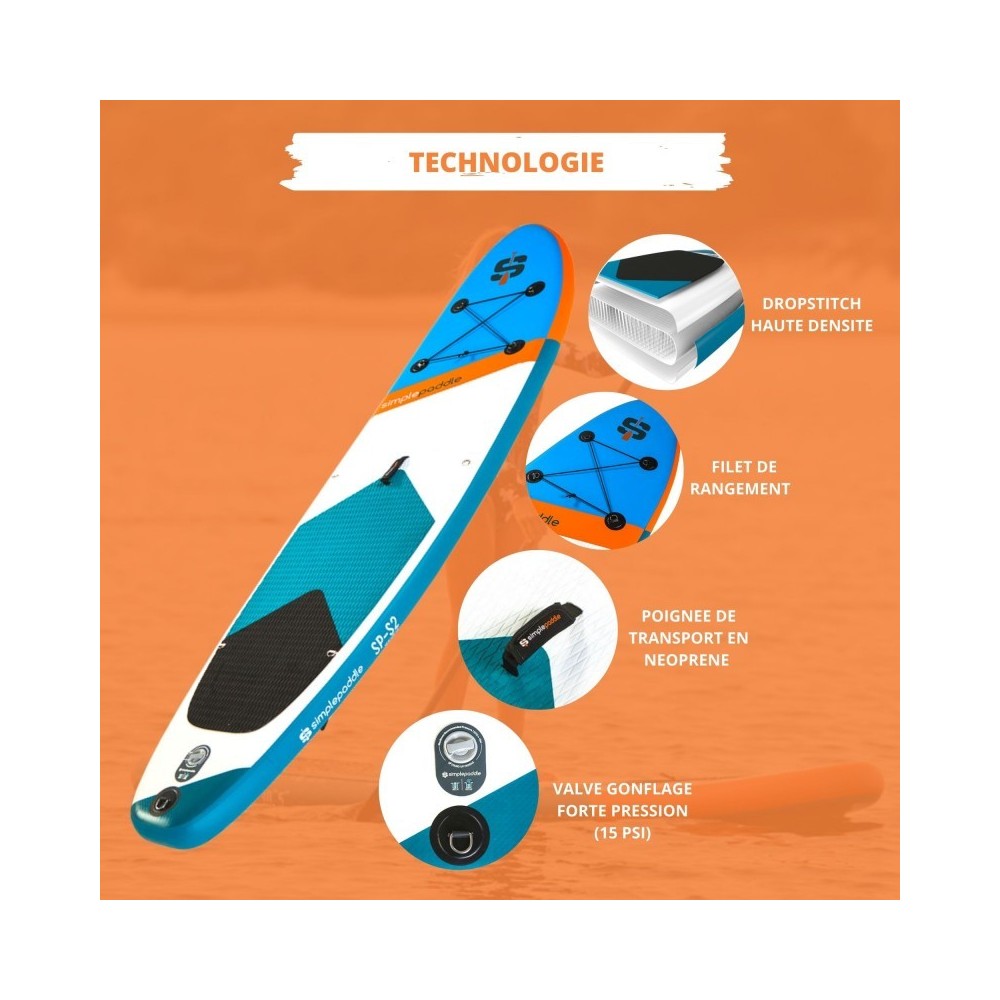 S2 10'2 PACK STAND UP PADDLE