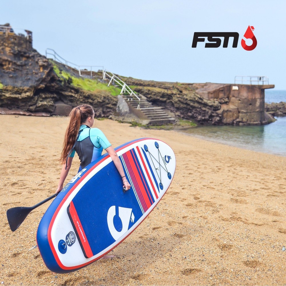 Paddle gonflable NERO 9'0 31'' 5'' (274 x 79 x 13 cm) avec pagaie, leash, pompe et sac de transport