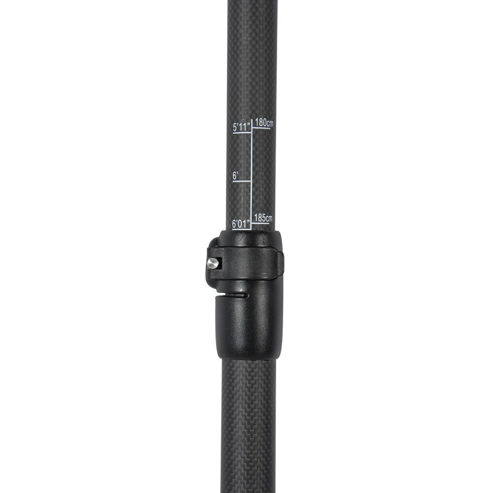 Pagaie de Stand Up Paddle réglable de 175 à 215cm et démontable en 3 sections - 100% Carbone - Modèle Vela