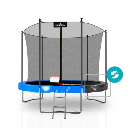 Trampoline extérieur Classique ø 305 cm- 10FT- Filet intérieur, Matelas de protection réversible et Echelle