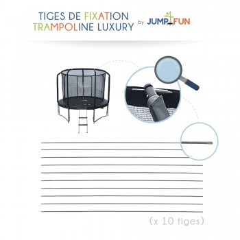 Set de tiges de connexion pour filet Luxury Semi-Pro 12FT