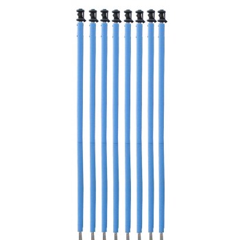 Pack de 8 Mousses de protection des Perches - Trampoline - 14FT - 427cm - Bleu