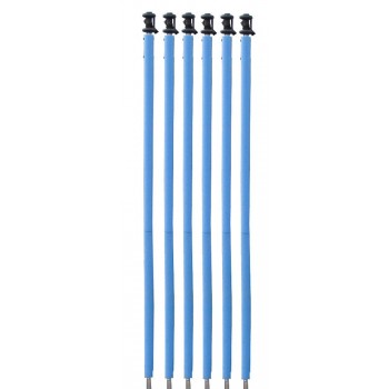 Pack de 6 Mousses de protection des Perches - Trampoline - 10FT - 305cm - Bleu