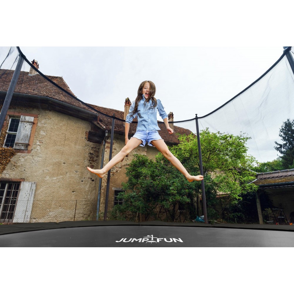 Trampoline extérieur 360 cm - filet de sécurité + matelas de protection + echelle - norme EU