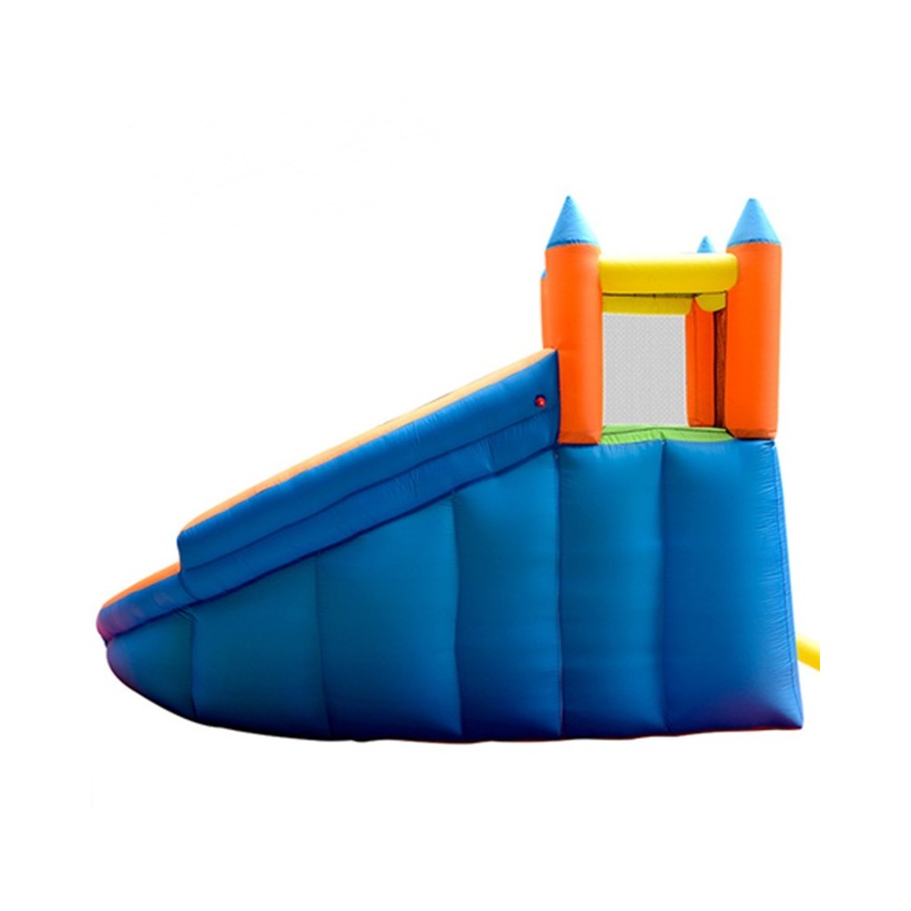 Château Aquatique Gonflable pour enfants 4m - Aire de jeux avec Escalade, Tobbogan et Piscine