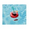 Porte Boisson Gonfable pour Piscine ou Plage, Flotteur, Accessoire d'Eau - Cocktail Passion 29x20cm