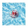 Porte Boisson Gonfable pour Piscine ou Plage, Flotteur, Accessoire d'Eau - Léopard ø18cm